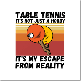 Table Tennis Ping Pong Player Lover Posters and Art